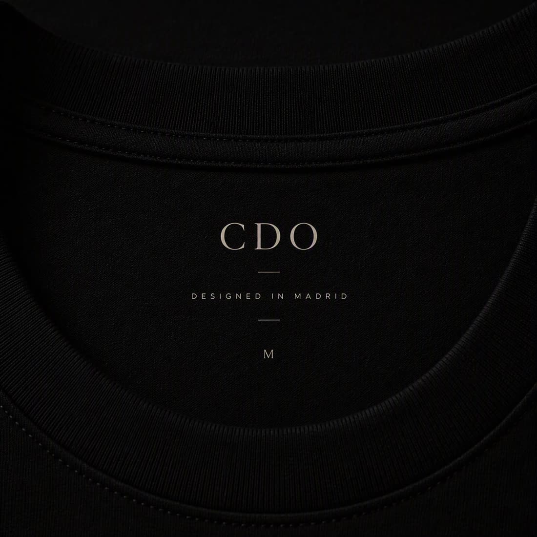 Inner label: CDO — Designed in Madrid
